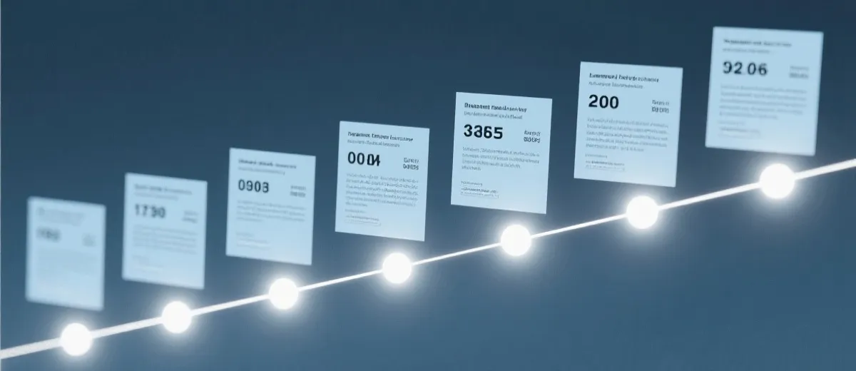 历史公告与结果时间线示意图